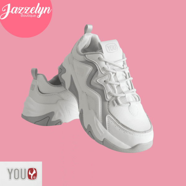 33333 Zapatilla You-blanco/plomo