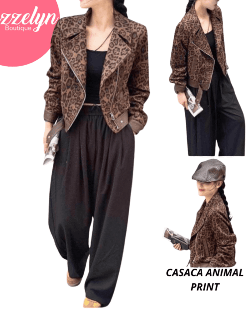 FSAFSAFD Casaca-animal print