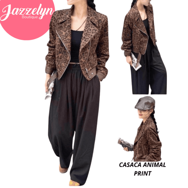 Casaca-animal print