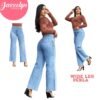 Shava jeans-Wide leg Perla con brillos