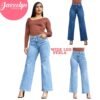 Shava jeans-Wide leg Perla con brillos