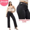 Wide leg Perla con brillos-Negro