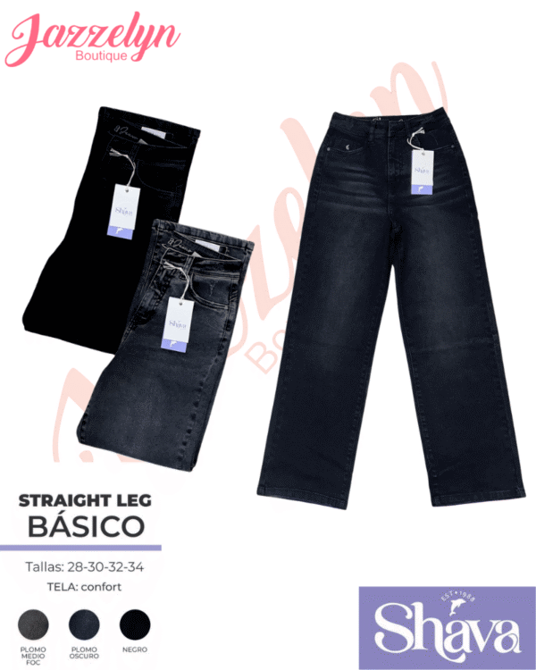 Straight leg básico-Shava jeans